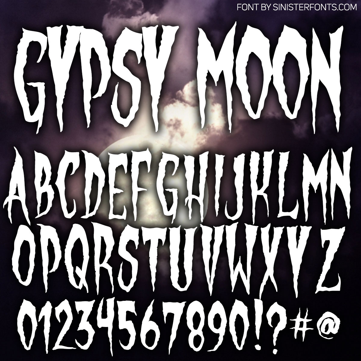 Gypsy Moon Font by Chad Savage