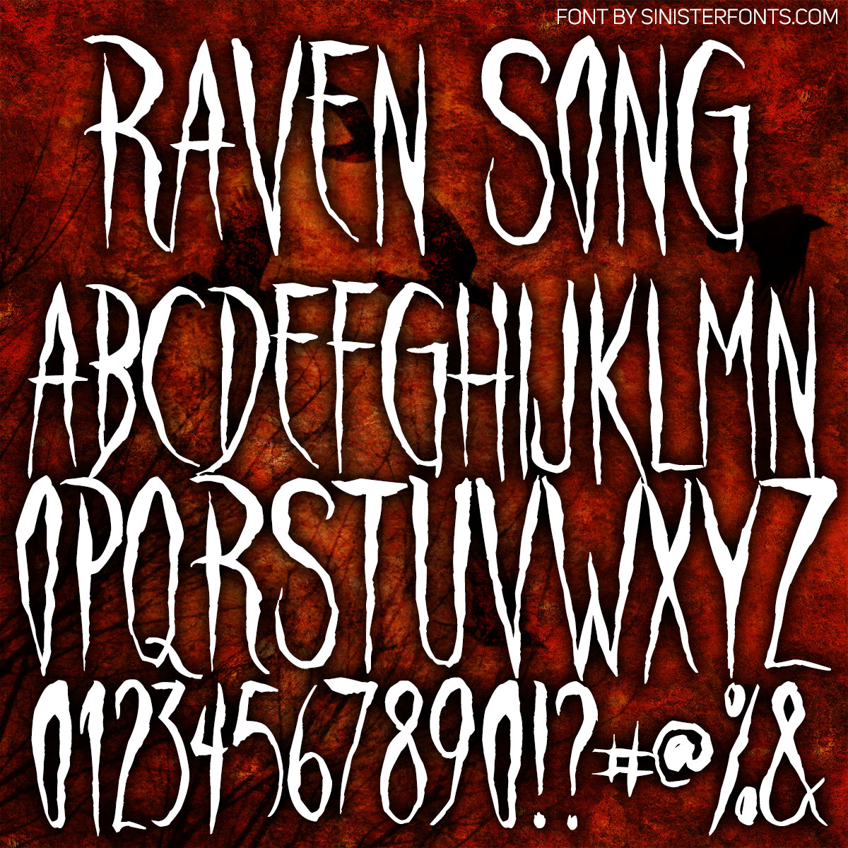 Raven Song Font by Chad Savage