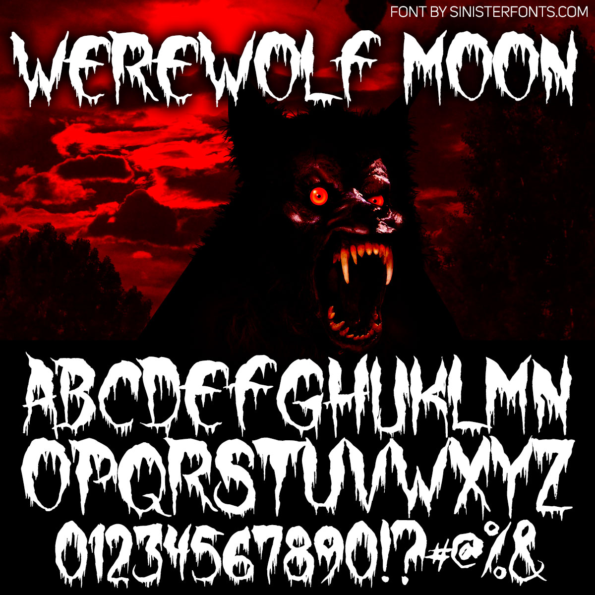 Werewolf Moon Font by Chad Savage