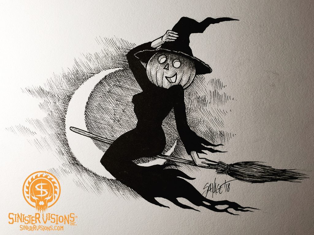 Pumpkin Head Witch