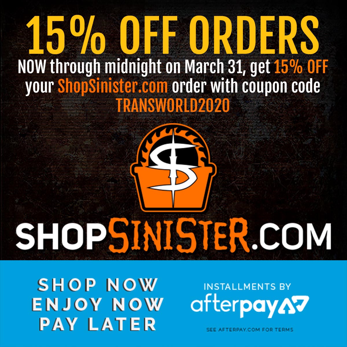 ShopSinister.com Sale
