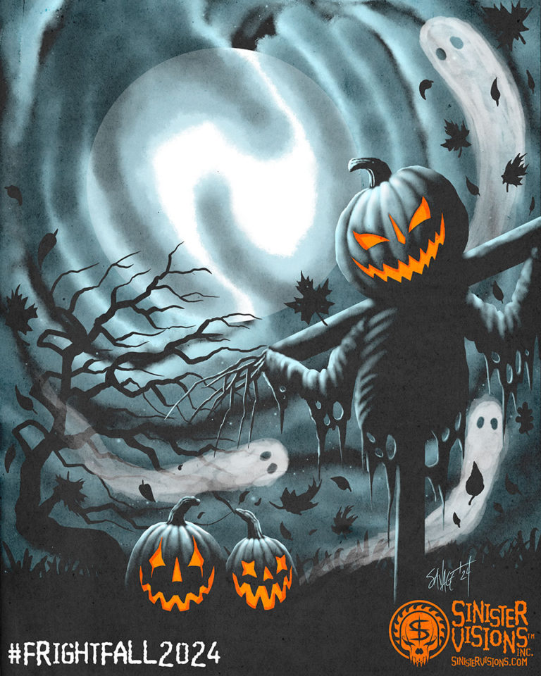 FrightFall2024 Daily Drawing Challenge Day 17 FULL MOON The Dark