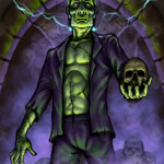 Portrait of Frankenstein's Monster